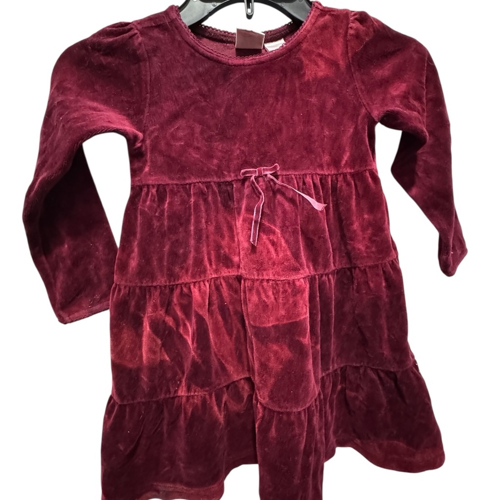 Rich Burgundy Velvet Dress 4 T